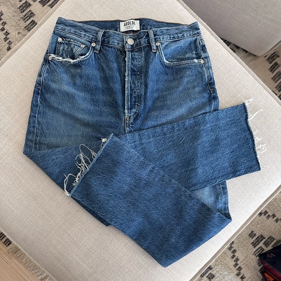 Agolde Riley High Rise Crop - Picture 3 of 7